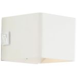 Brilliant Iseo Wall Light Plastic White 4W 300lm - 830 Warm White | IP44 - with USB