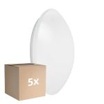 Multipack 5x Ledvance Surface Circular 350 18W 830 1440lm White IP44 | with Sensor - Warm White - Replaces 2x18W