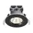 Multipack 3x Nordlux Downlight Fremont Metal Black 4.5W 345lm 36D - 827 Extra Warm White | 85mm - IP65 - Dimmable