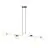 Emibig Pendant Gravity Steel Black | Suitable for 8x E14 - Max 10W