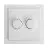 EcoDim Dimmer Button DUO Busch-Jaeger Future Linear incl. Rotary Cover Plate