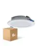 Multipack 6x LED Downlight Pan 6W 480lm 830 Warm White | 93mm - Cutout 75mm