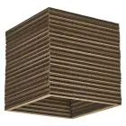 Ledvance Decor Wall and Ceiling Light Square Brown | Suitable for 1x E27